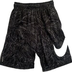 Nike black with white basketball shorts